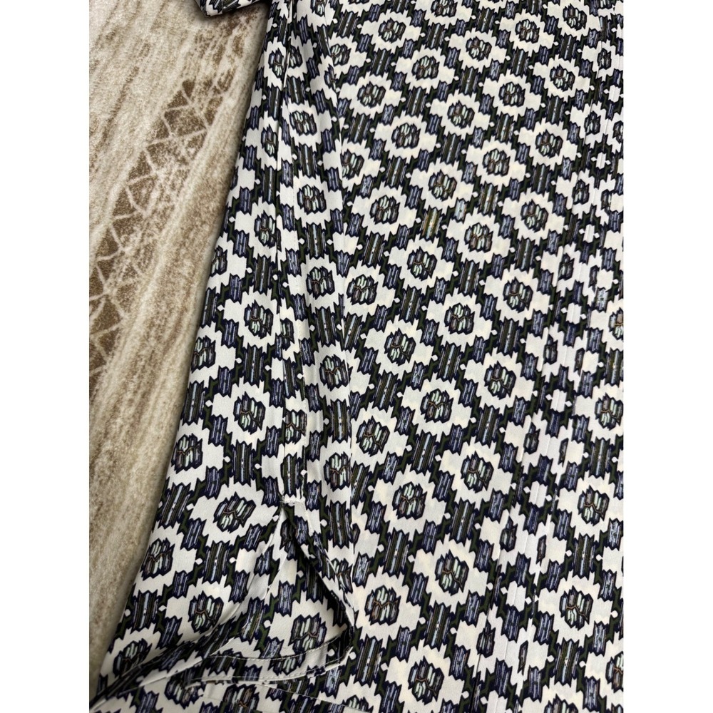 Tory Burch Floral Boho Blouse Shirt Oversized XS Flowy Luxury Resortwear - Picture 7 of 9